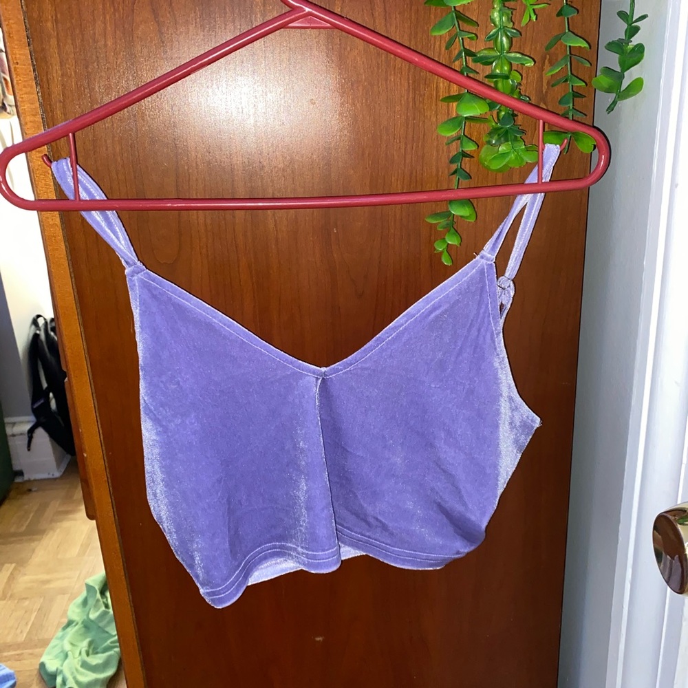 velvet purple tank